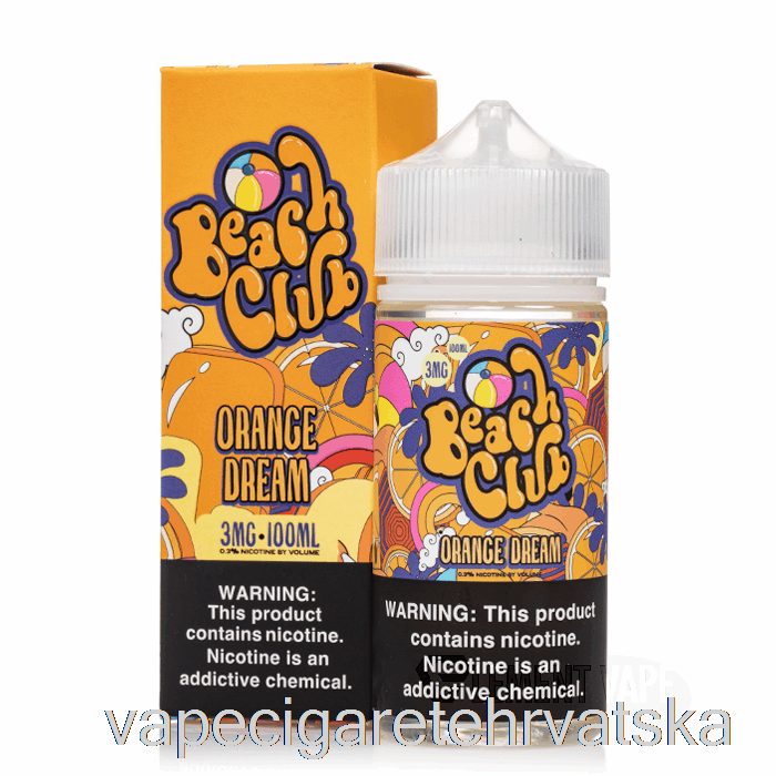 Vape Cigarete Orange Dream - Beach Club - 100ml 0mg